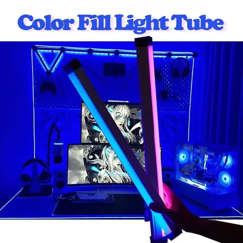 RGB USB vamzdinė šviesos lazdelė, 17cm arba 32cm
