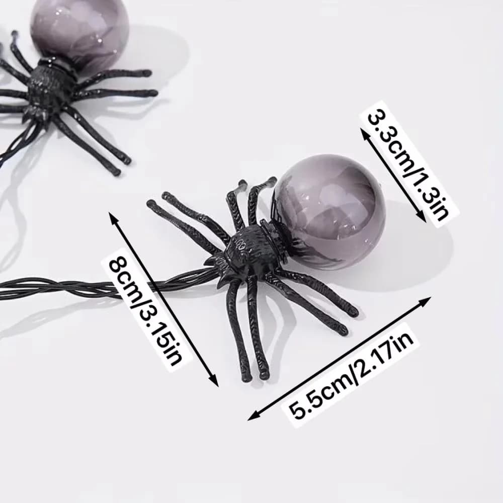 Šviečiančių vorų žemėlapio LED girlianda, maitinama baterijomis